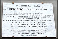 In questa casa Benigno Zaccagnini trasse amore e forza per l'apostolato nell'azione cattolica